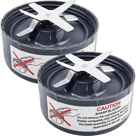 Set mit 2 Ersatzklingen für Entsafter, kompatibel mit NutriBullet 600W und 900W Mixern (Modelle NB-101B, NB-101S und NB-201).