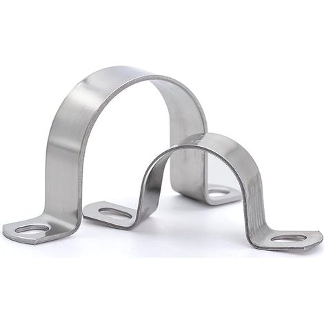 U-Hose Clamp Diameter 40 mm, Stainless Steel Clamp – Hose – Tube Attachment (1/5)