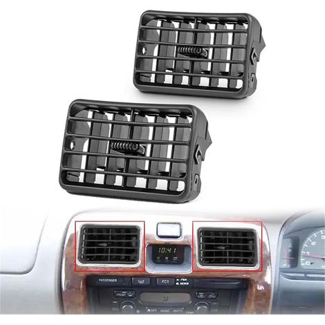 Paire de Grilles d'Aération pour Console Centrale - Compatible Toyota Tacoma 4Runner 1996-2002,Améliore la Circulation d'Air pour Tableau de Bord et Climatisation,OUYLAF (1/5)