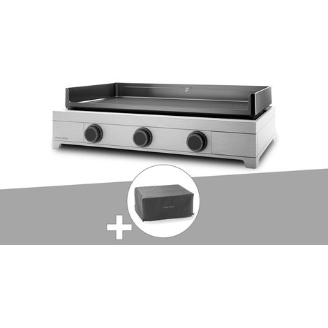Plancha gaz Modern 75 inox avec housse - Forge Adour