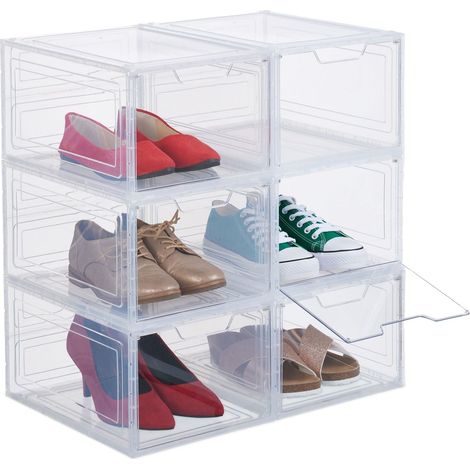 cajas de zapatos de 6 unidades