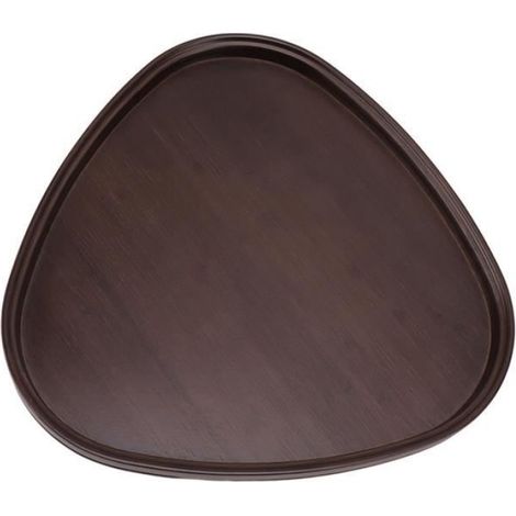 Plateau De Service - Bois De Bambou - Forme Triangulaire - Pour Apéritif Café Thé Collation - 1 Pièce (1/4)