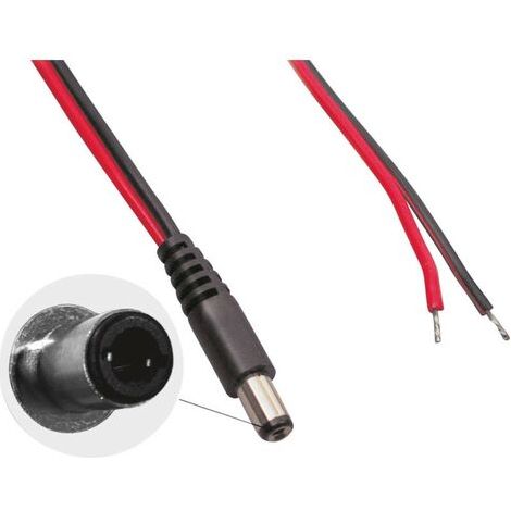 CÂBLE DE RACCORDEMENT BASSE TENSION MÂLE, DROIT BKL ELECTRONIC 075827 075827 Ø EXTÉRIEUR: 5.50 MM Ø INTÉRIEUR: 2.50 MM 1 PC(S) (1/2)