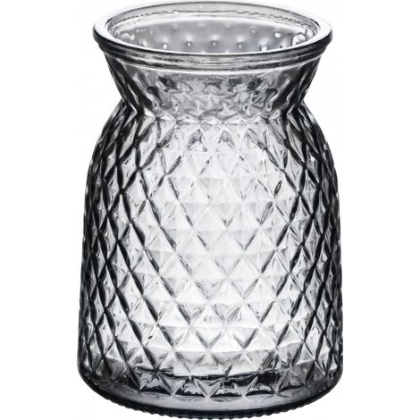 Vase à fleurs gris fumé modèle 19 200g Spécification (1/5)