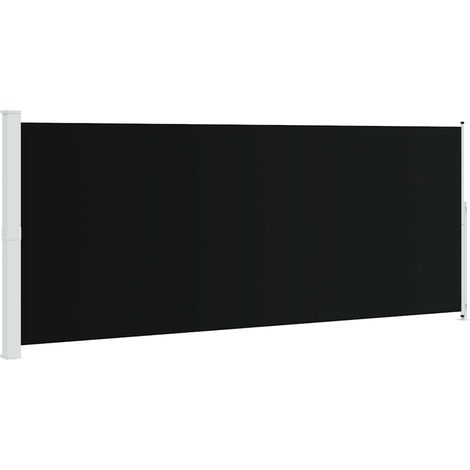 Patio Retractable Side Awning 200x500 cm Black vidaXL