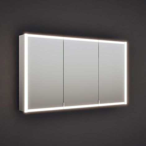 burgbad rl20 Spiegelschrank 142 cm, mit Klarglas Lichtrahmen (1/5)