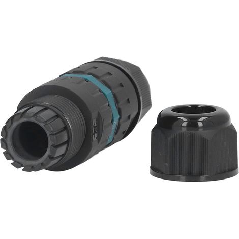 Connecteur étanche IP68 pour extérieur, raccord rapide droit 5 conducteurs, diamètre 10‑14mm (1/5)