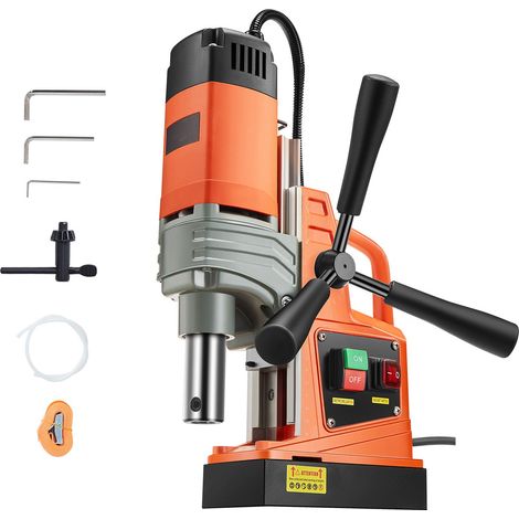 Perceuse magnétique portative 1300W, diamètre de perçage 40mm, vitesse 810 tr/min, 12500N de force, pour métal, usage industriel et domestique (1/5)