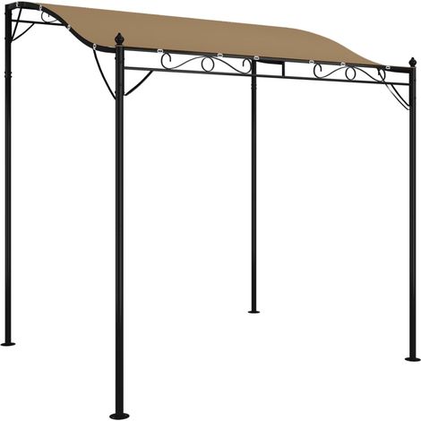 Toldo acero y tela gris taupe 2x2,3 m 180 g/m² vidaXL