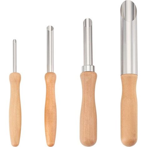 4-teiliges Set, 4 verschiedene Modelle: Strohhalmheber, runder Steingutheber aus Edelstahl, Spezialheber für Plastikdeckel mit Holzgriff, Deckelheber (1/2)
