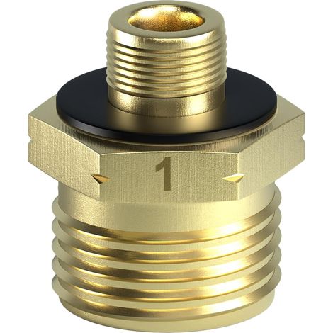 Adaptateur de Bouteille de Gaz M10 x 1,5 AG en Laiton n° 1 (1/5)
