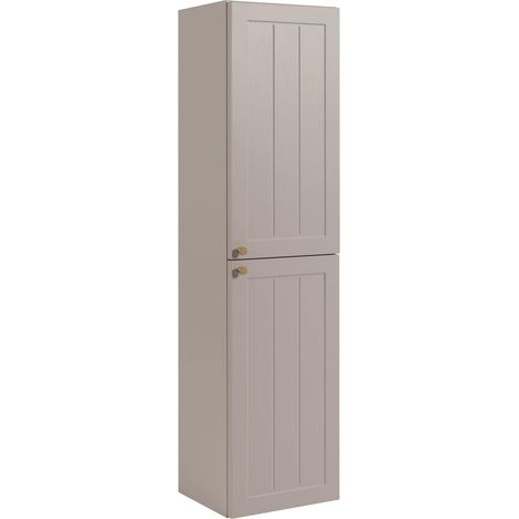 Mobile bagno in cashmere stile classico 35 x 136 x 27 cm, maniglia oro (1/5)