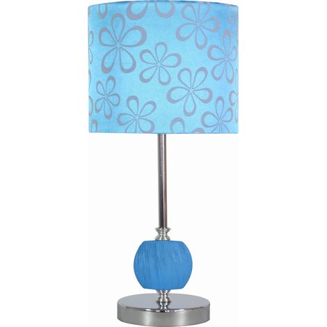 Lampada da tavolo Candellux Cort cromata blu E27 40cm (1/3)