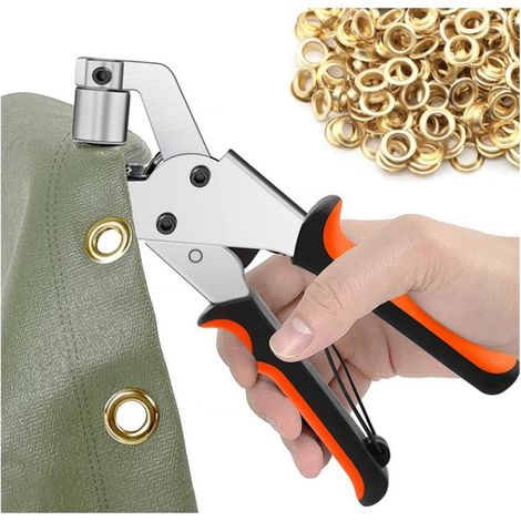 PLIERS PLIERS, Mini Manual Eyelet Punch, Hand Press, Eyelet Pliers, 6mm 500PCSPractical and convenient