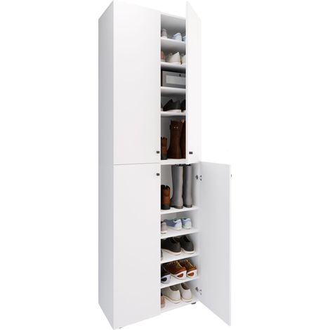 XL Wood Armadio per scarpe Lona 10 220x70x40 - VCM