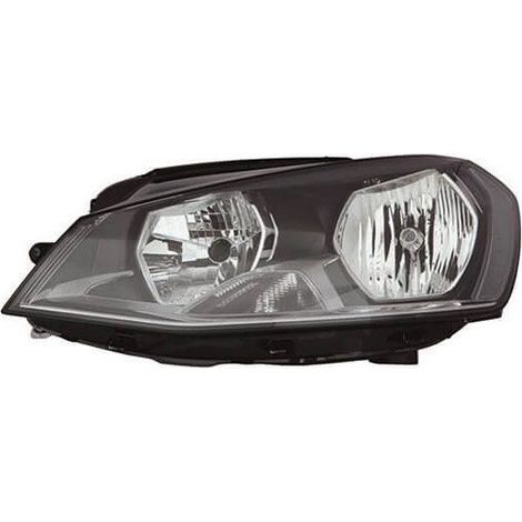 Phare avant gauche H7/H15 noir Volkswagen Golf 7 phase 1 2012-2017