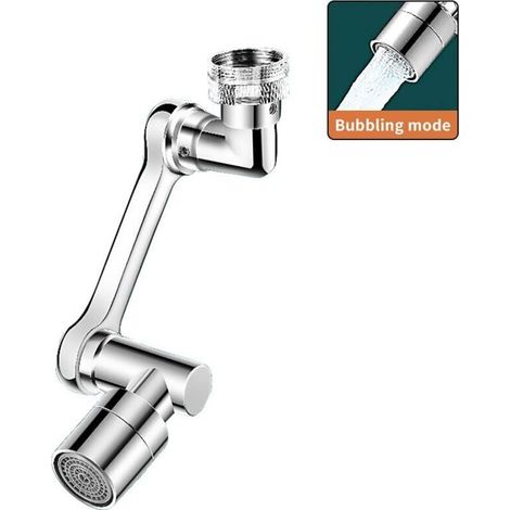 YMYNY Robinet Extenseur Rotatif Anti-Éclaboussures pour Cuisine - Double Mode Spray (1/2)