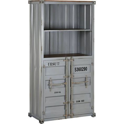 Étagère métallique gris style industriel vintage - Gris industriel vintage (1/5)