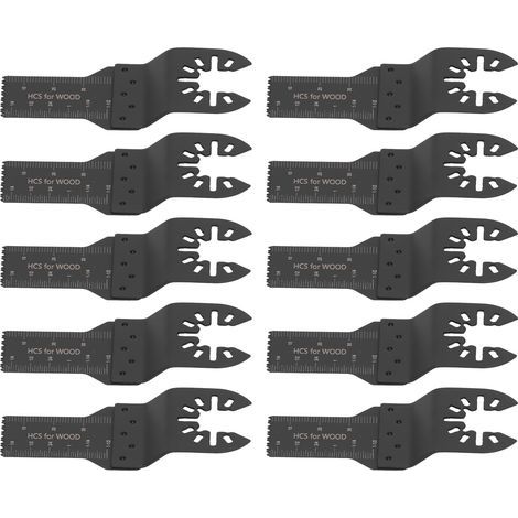 Set mit 10 20-mm-Schnellwechsel-Oszillationssägeblättern, Multifunktionswerkzeug-Set für Holz und Kunststoff (1/5)