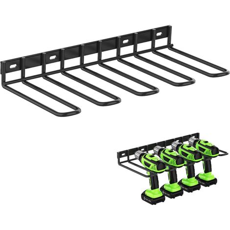 Rangement d'outils - Support mural - Porte-outils - 4 compartiments - Pour 4 outils électriques (1/5)