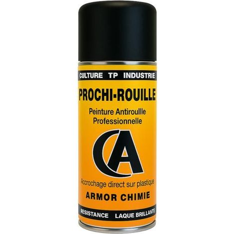 Bombe de peinture - Antirouille - Noir 1101 - Mat - Prochi-rouille - Armor Chimie - 400ml
