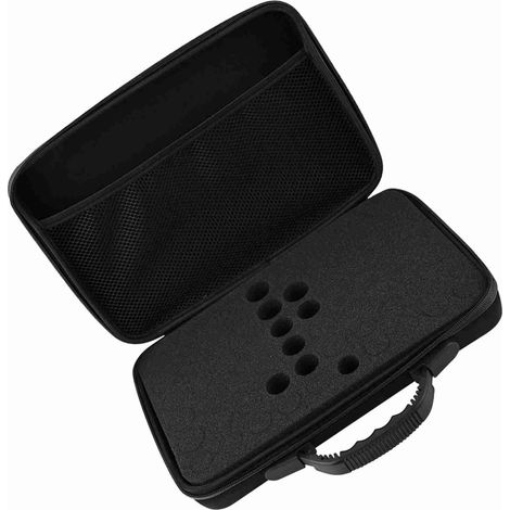 Transportkoffer für ätherische Öle, Hartschalenkoffer, 60 Fläschchen, passend für 5-ml- und 15-ml-Fläschchen (schwarz) (1/5)