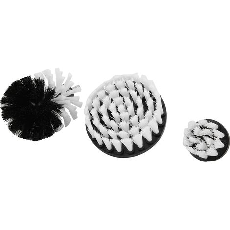 Lot de 3 Brosses Perceuse Nettoyage, Écouvillons Nylon pour Salle de Bain, Carrelage, WC (1/5)