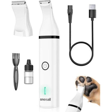 Pfotenschere für Hunde und Katzen. Leiser Trimmer. Schermaschine für Pfoten, Augen, Ohren und Gesicht.