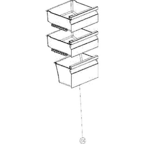 Cassetto freezer inferiore (codice 64) - Frigorifero, congelatore - CONTINENTAL EDISON - 4349401