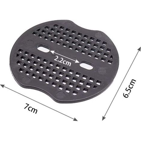100 rondelles – 6,8 x 6 cm. Convient pour les clous de jardin, les piquets en U, les toiles anti-mauvaises herbes, les filets et les tapis de sol (noires). (1/3)