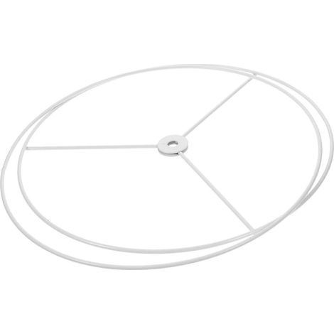 Anneau de tambour pour abat-jour blanc, anneau d'abat-jour à faire soi-même, support de lustre à faire soi-même, cadre d'abat-jour, anneau adaptateur pour abat-jour (1/5)