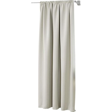 WOLTU 1 pièce Rideau occultant, pour Maison intérieure pour fenêtre et Porte Isolant Thermique, 135x245cm, Beige VH5880be