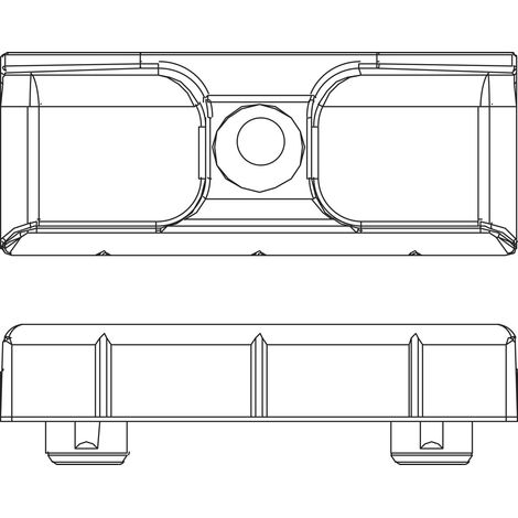 MACO Schließteil 12L, Eurofalz 20 mm, 9V, mit Positionszapfen 8x4 mm, silber
