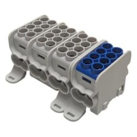 Verteilerblock HLAK25 (MAG) 4P grau, blau 2xAl/Cu 25mm+16mm 1000VAC/1500VDC MAG4253AB0