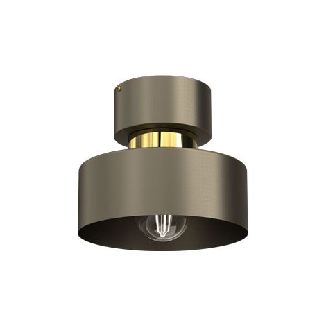 Plafonnier rond doré titane brillant Marti E27 Luminex