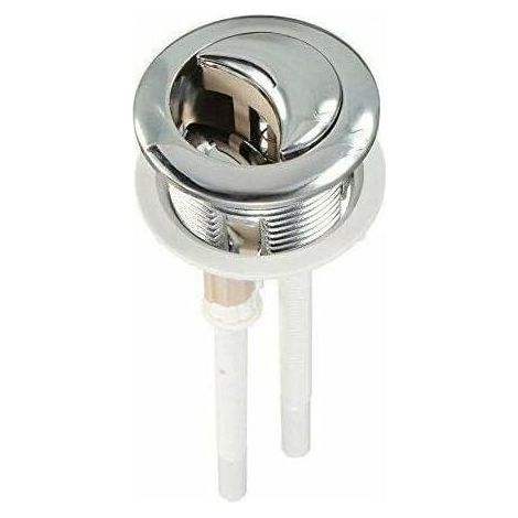 38 Mm Bouton Poussoir Double Pour Chasse D'Eau Wc Chromé Haute Pression De Pompage Accessoires Pour Toilettes Closes Tool Outils Professionnels (1/5)