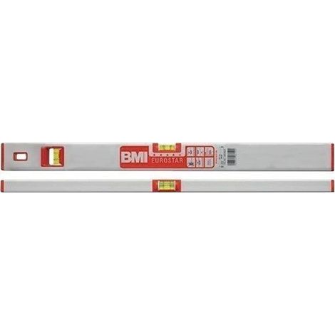 Nivel de burbuja EUROSTAR 690 E 200cm aluminio plateado ± 0.5mm / m IMC