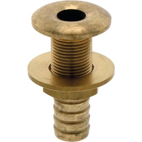 Manguito para el tanque de 3/4" con rosca de latón de 24 mm para la línea de goteo. (1/2)