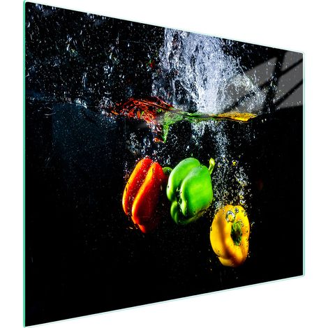 TAGLIERE IN VETRO 52x30 PEPPER (1/5)