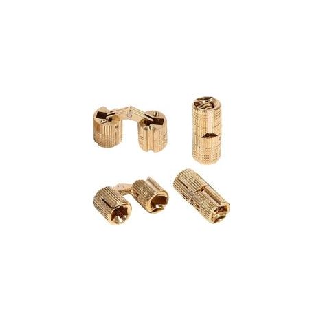 Charnières invisibles pour boîte à bijoux en laiton doré de 12 mm, lot de 4