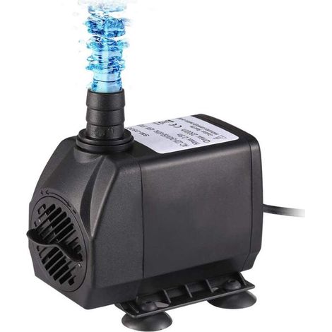 Pompe immergée 1500L/h, filtre aquarium multifonction pour bassin, fontaine à poissons, circulation d'eau, idéale piscine et étang (1/5)