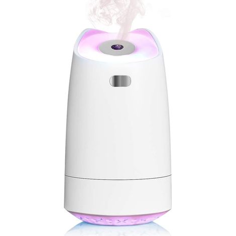 Mini-USB-Luftbefeuchter, 280 ml, tragbar, mit 7-farbigem LED-Nachtlicht, extrem leisem Betrieb und automatischer Abschaltung. Ideal für Zuhause, Schlafzimmer, Büro, Kinderzimmer und Auto. (1/5)