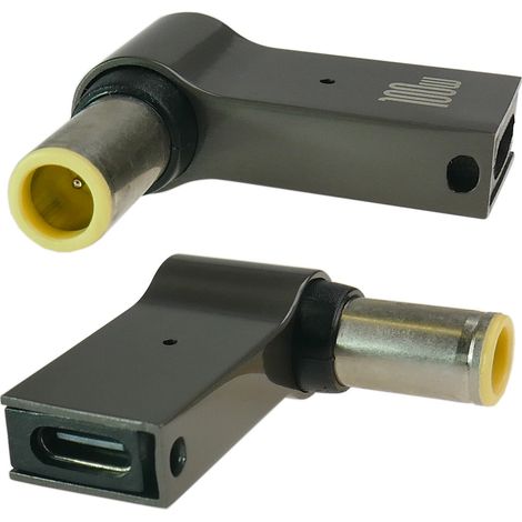 USB-C-Adapter zur Stromversorgung eines Laptops mit einer 7,9 x 5,5 mm + Stiftbuchse