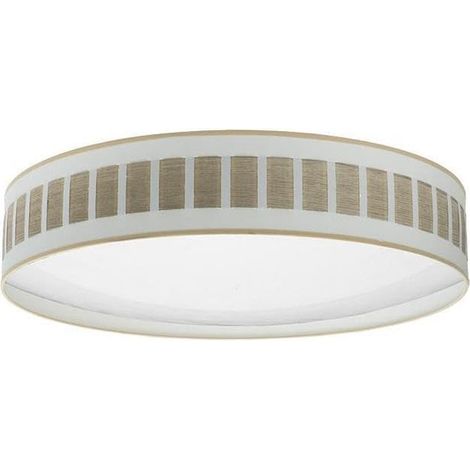 Plafonnier 96 W blanc-bois clair 7488 lm 3000 K, 4 000 K, 6 500 K, 14 x 60 x 60 cm