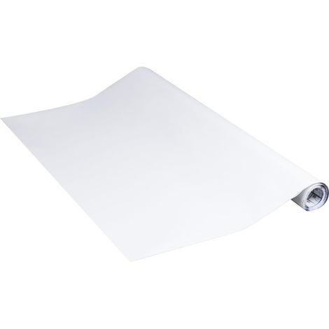 Venilia Pellicola adesiva, Spessore 160μ, Pellicola autoadesiva per mobili o cucina, carta da parati, PVC senza ftalati, Bianco, Opaco, 90 cm x 2.1m