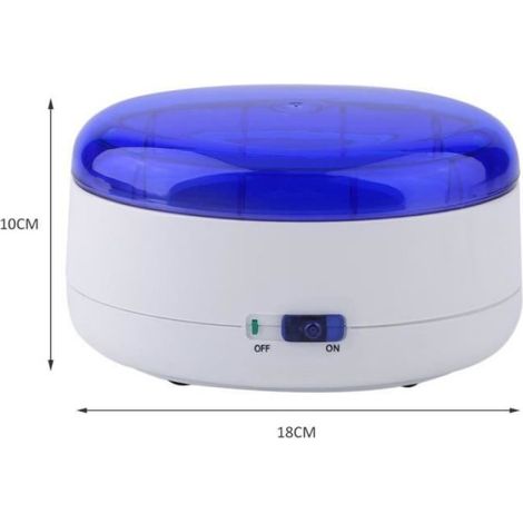 Nettoyeur à ultrason - - Machine de nettoyage - 20 watts - 600 ml - Bleu et blanc (1/4)