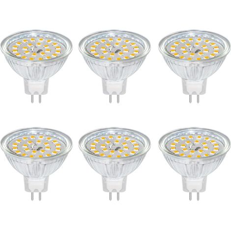 Akynite Leuchtmittel GU5.3 12V 5W LED Warmweiß 3000K, 120°, 500LM, GU5.3 35W 50W Halogenstrahler Ersatz, LED-Einbauleuchte MR16 12V AC DC für Küche, nicht dimmbar, 6 Stück (1/5)