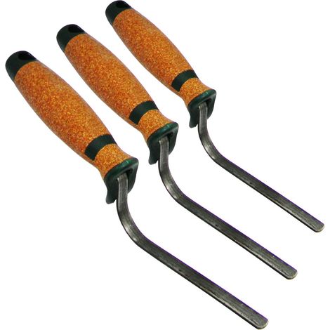 CONTOO Hamburger Fugenkelle 6,10,12mm Fugeisen zum Verfugen Ziegel KORKGIRIFF CT04