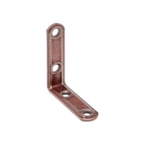 Squadretta Forata 90° Bronzata Mm.30X30