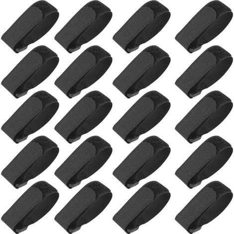 20pcs Attaches Cannes à Pêche Réutilisables Sangles Auto-agrippantes Loops Accroche-Tackle (1/5)